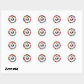 Voetbalsticker Ronde Sticker (Vel)