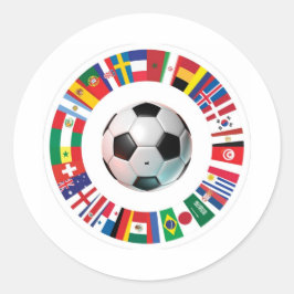 Voetbalsticker Ronde Sticker