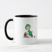 voetbalstickfiguurdrie mok (Links)