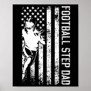 Voetbalstiefvader van een voetballer stiefvader poster