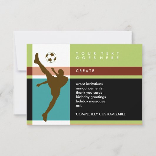 voetbalstrepen kaart (Voorkant)