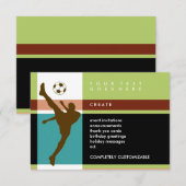 voetbalstrepen kaart (Voorkant / Achterkant)