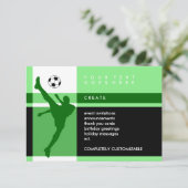 voetbalstrepen kaart (Staand voorkant)