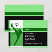 voetbalstrepen kaart (Voorkant / Achterkant)