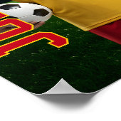 Voetbalteam Aangepaste seniorenavond foto sporten Poster (Hoek)