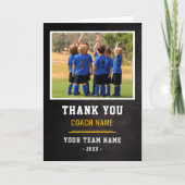 Voetbalteam Coach Bedankt Foto (Voorkant)