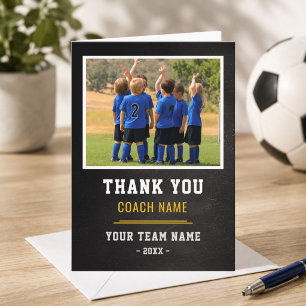 Voetbalteam Coach Bedankt Foto
