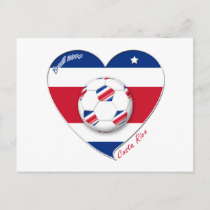 Voetbalteam "COSTA RICA" FÚTBOL TICO Nacional Briefkaart