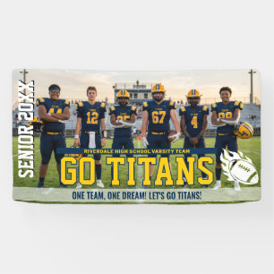 Voetbalteam Hoge School Senior Night Sport Spandoek
