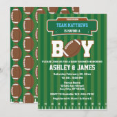 Voetbalteam Jongens Baby Shower Kaart (Voorkant / Achterkant)