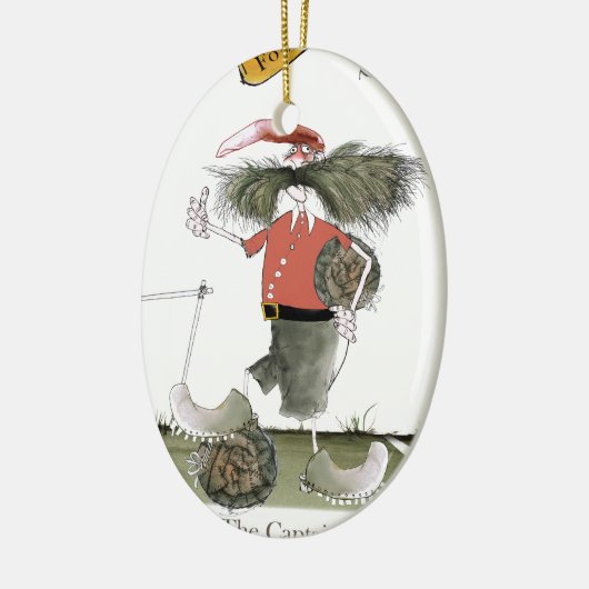 voetbalteam keramisch ornament (Links)