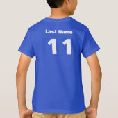 Voetbalteam Kinder Custom League Uniform - Jongens T-shirt (Achterkant)