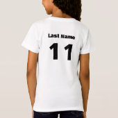 Voetbalteam Kinderen Aangepaste Competitie Uitrust T-shirt (Achterkant)