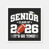 Voetbalteam klas van 2026 afstuderend schooljaar 2 servet (Voorkant)