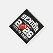 Voetbalteam klas van 2026 afstuderend schooljaar 2 servet (Hoek)