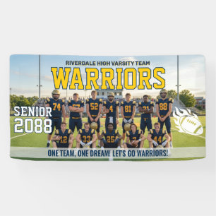 Voetbalteam Middelbare School Senior Night Sport Spandoek