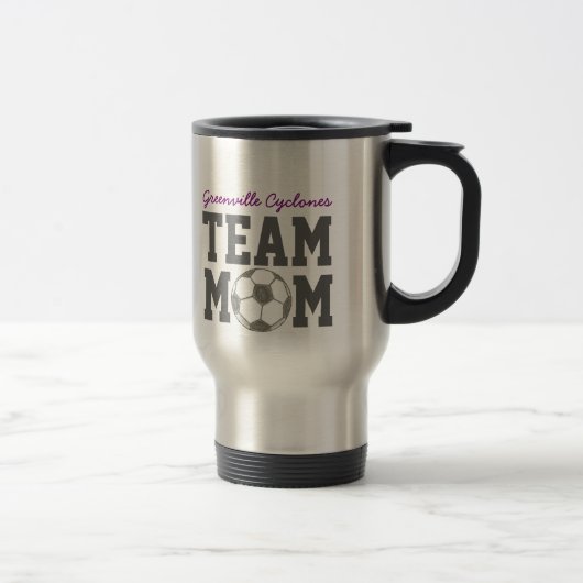 Voetbalteam Moeder Cadeaumok Reisbeker (Rechts)