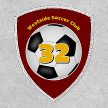 voetbalteam naam w maroon gold of ANY team kleuren