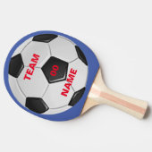 Voetbalteam Ping Pong Paddle Tafeltennisbatje (Zijkant)