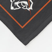 Voetbalteam Senior Night Aangepaste Foto Rood Vuur Fleece Deken (Hoek)