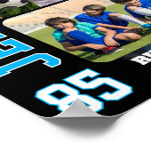 Voetbalteam Senior Speldag Fotocollage Poster (Hoek)