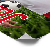 Voetbalteam Senioren Avond Foto Aangepaste Sportar Poster (Hoek)