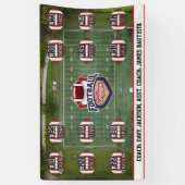 Voetbalteam Spandoek (Verticaal)