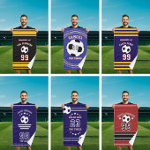 Voetbalteam speler coach Handdoek