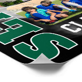 Voetbalteam sport seniorenavond fotocollage poster (Hoek)