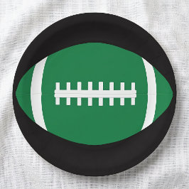 Voetbalteamfeest / Banket Groen Voetbalsporten Papieren Bordje