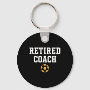 Voetbalteammentor gepensioneerde coach sleutelhanger