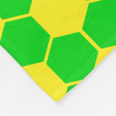 Voetbaltextuur - Geel & Groen  Fleece Deken (Hoek)