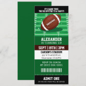 Voetbalticket Verjaardag Kaart (Voorkant / Achterkant)