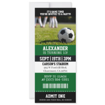 Voetbalticket Verjaardag