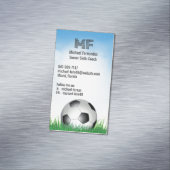 voetbaltrainer magnetisch visitekaartje (Voorbeeld)