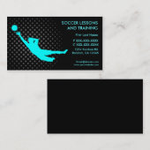 Voetbaltraining aangepaste visitekaartjes (Voorkant / Achterkant)
