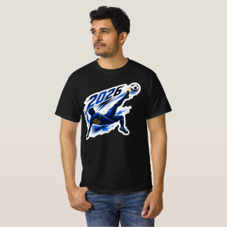 Voetbaltrui Stijl Silhouet Sport T-shirt voor Here