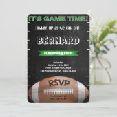 Voetbaluitnodiging Kaart (Staand voorkant)