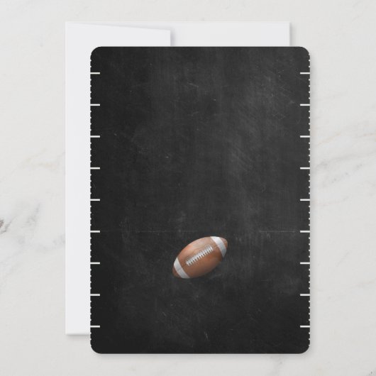 Voetbaluitnodiging Kaart (Achterkant)