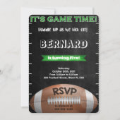 Voetbaluitnodiging Kaart (Voorkant)