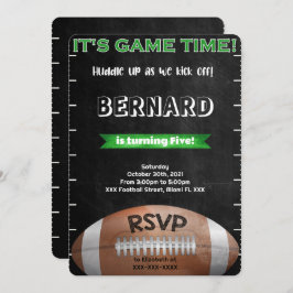 Voetbaluitnodiging Kaart