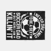 Voetbalvader _10 fleece deken (Voorkant (Horizontaal))