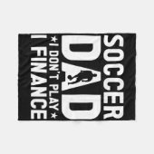 Voetbalvader _3 fleece deken (Voorkant (Horizontaal))