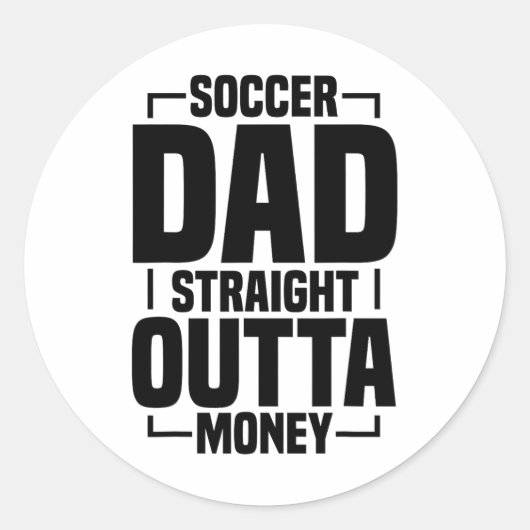 Voetbalvader _8 ronde sticker (Voorkant)
