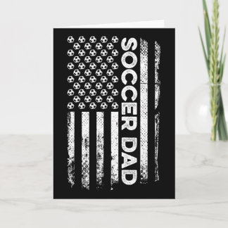 Voetbalvader Amerikaanse vlag Patriottische Vaderd Kaart