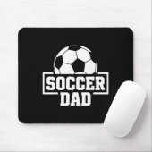 Voetbalvader Grappige Heren Voetbalcoaching en -st Muismat (Met muis)