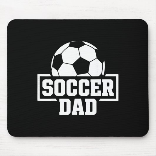 Voetbalvader Grappige Heren Voetbalcoaching en -st Muismat (Voorkant)