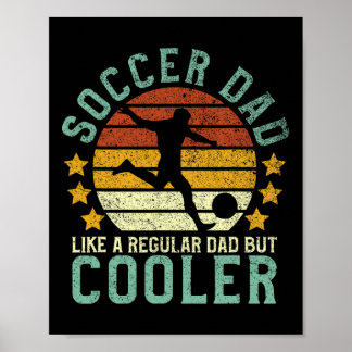 Voetbalvader Grappige Voetbalspeler En Fan  Poster