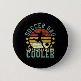 Voetbalvader Grappige Voetbalspeler En Fan  Ronde Button 5,7 Cm