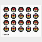 Voetbalvader net als een normale vader behalve vee ronde sticker (Vel)